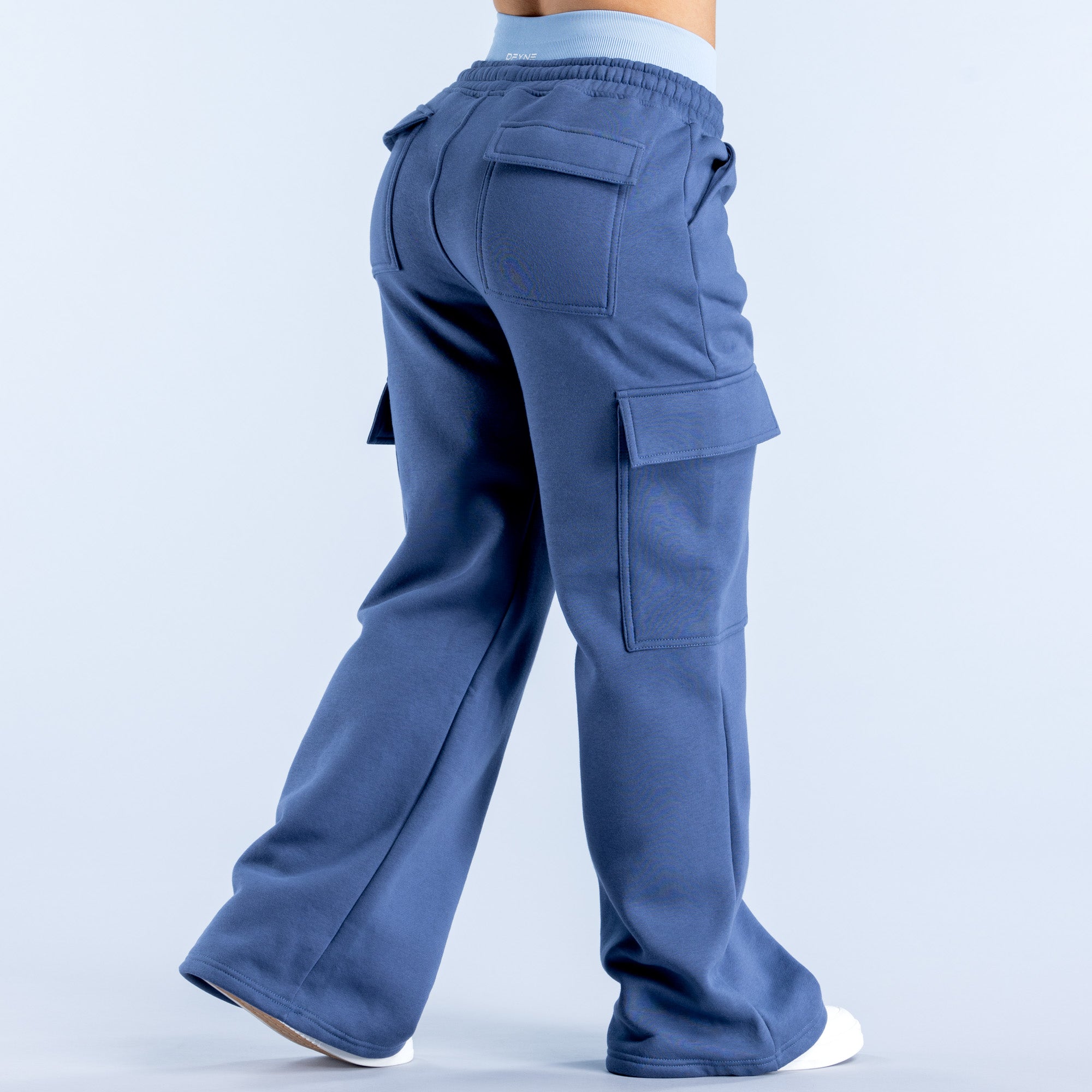 【WOOHWA】BLUE POCKET CARGO PT 360° Stretch Waist Cargo Pant (0-18) | Womens Workwear