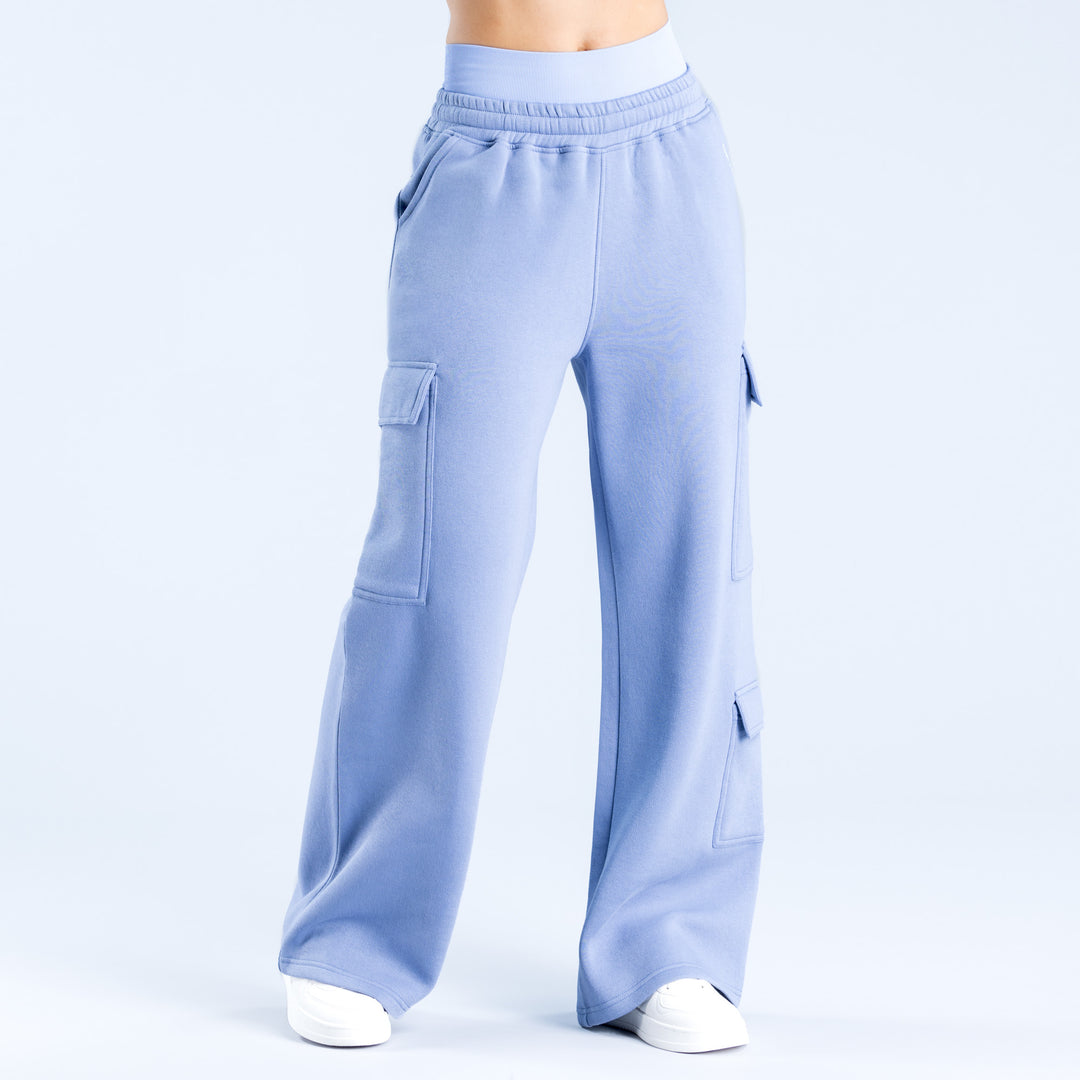 Lanyi Edit Wide Leg Cargo Joggers